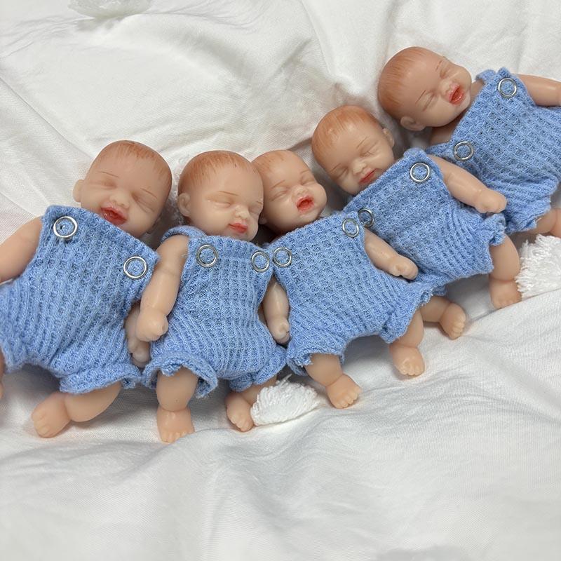 Reborn Baby Doll Silicone Realistic - 5 шт./компл., 4 дюйма, ручная работа,