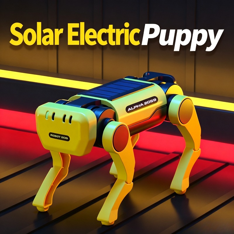 Stem Solar Robot Kit For Kids - Набор для сборки механического собаки-робота на