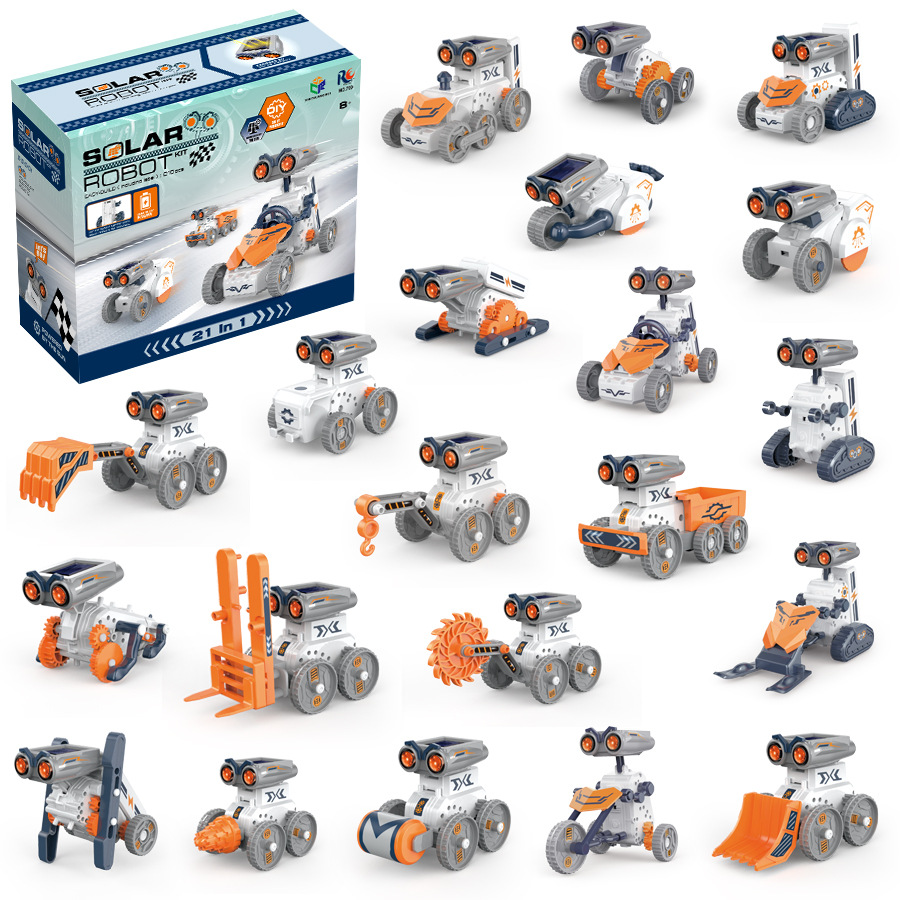 Stem Solar Robot Kit For Kids - 21 в 1, комплект солнечного робота