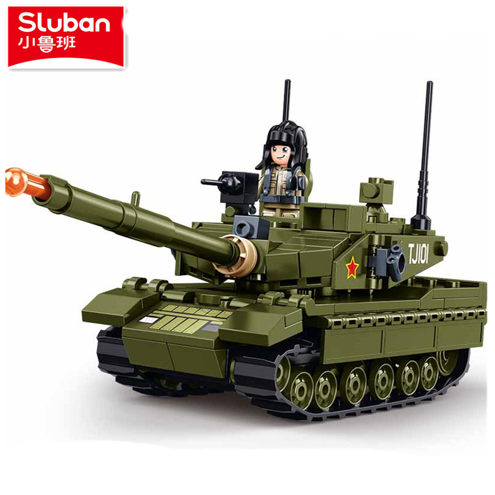 Lego Compatible Military Tank - Sluban 183 шт., армейская модель основного