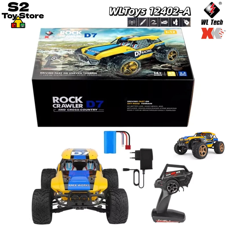 Rc Drift Car 1 24 Scale 4Wd - Радиоуправляемая машина Wltoys 12402-A D7 Rock