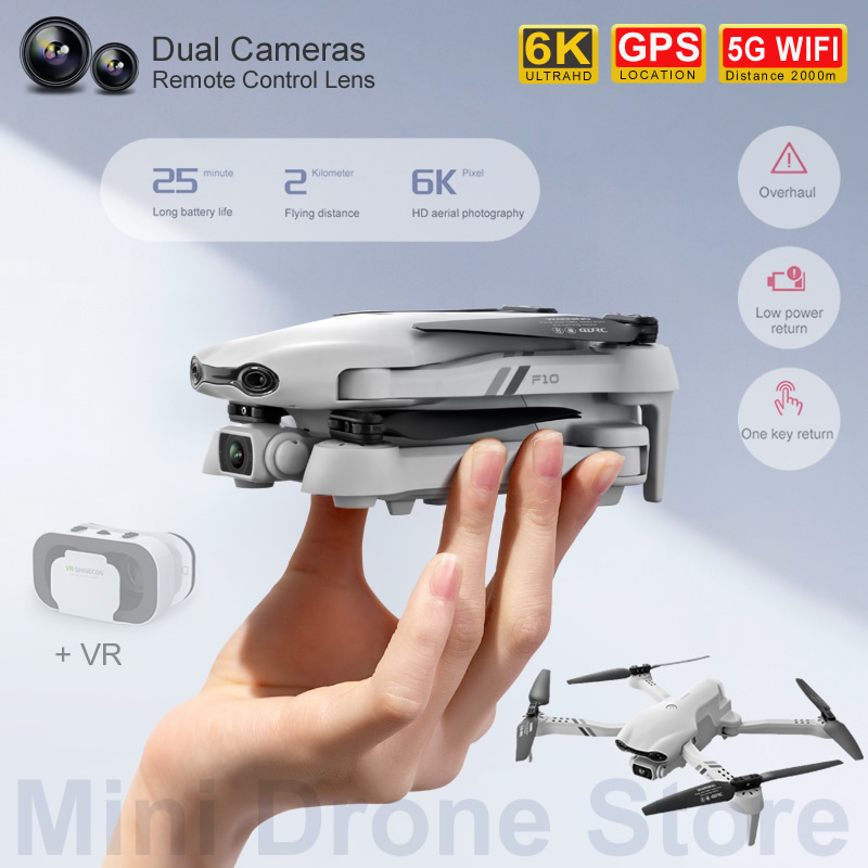 Fpv Brushless Rc Drone 4K - F10 RC вертолеты Подарок GPS Дрон