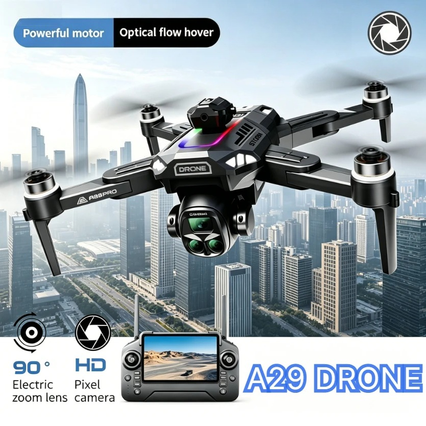 Fpv Brushless Rc Drone 4K - Оригинальный складной мини-дрон A29 GPS PRO