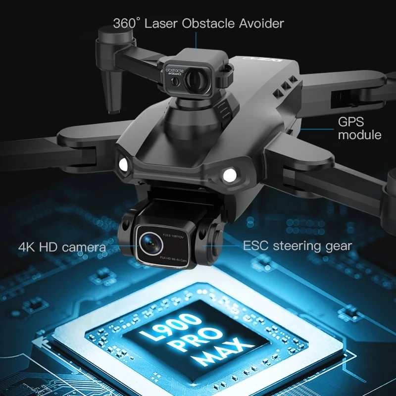 L900 Pro MAX GPS Дрон 4K Профе – обзор и цена Fpv Brushless Rc Drone 4K