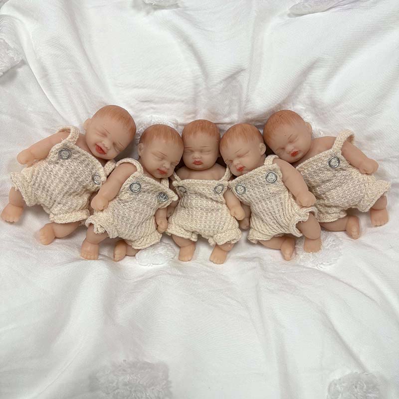 5 шт./компл., 4 дюйма, ручная  – обзор и цена Reborn Baby Doll Silicone Realistic