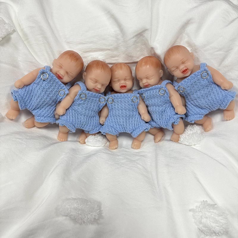 5 шт./компл., 4 дюйма, ручная  – обзор и цена Reborn Baby Doll Silicone Realistic