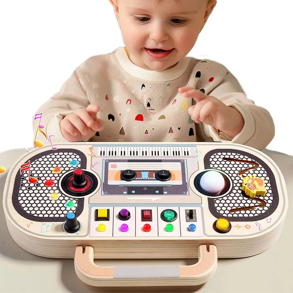Игрушки Монтессори для малышей – обзор и цена Montessori Wooden Busy Board Toddler