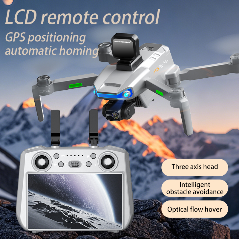 AE3 PRO Max NEW LCD SC GPS Дро – обзор и цена Fpv Brushless Rc Drone 4K