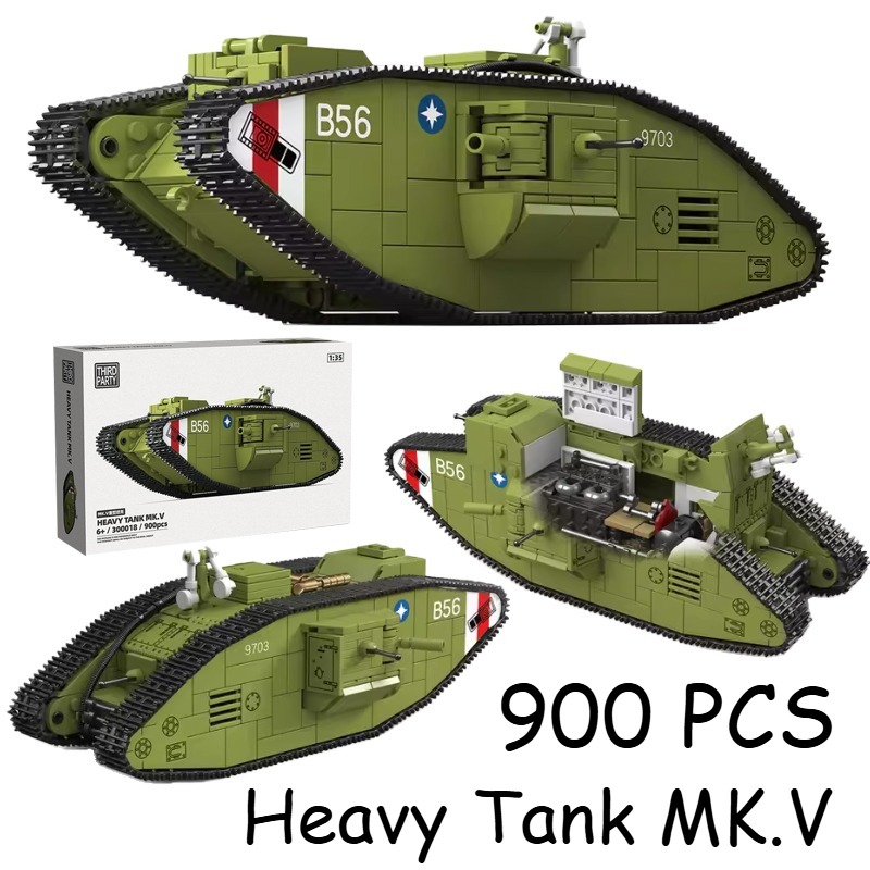 900 деталей, тяжелый танк Перв – обзор и цена Lego Compatible Military Tank