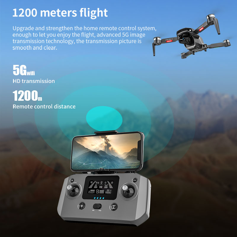 L106 Pro 3 Дрон 5G WIFI FPV Ск – обзор и цена Fpv Brushless Rc Drone 4K