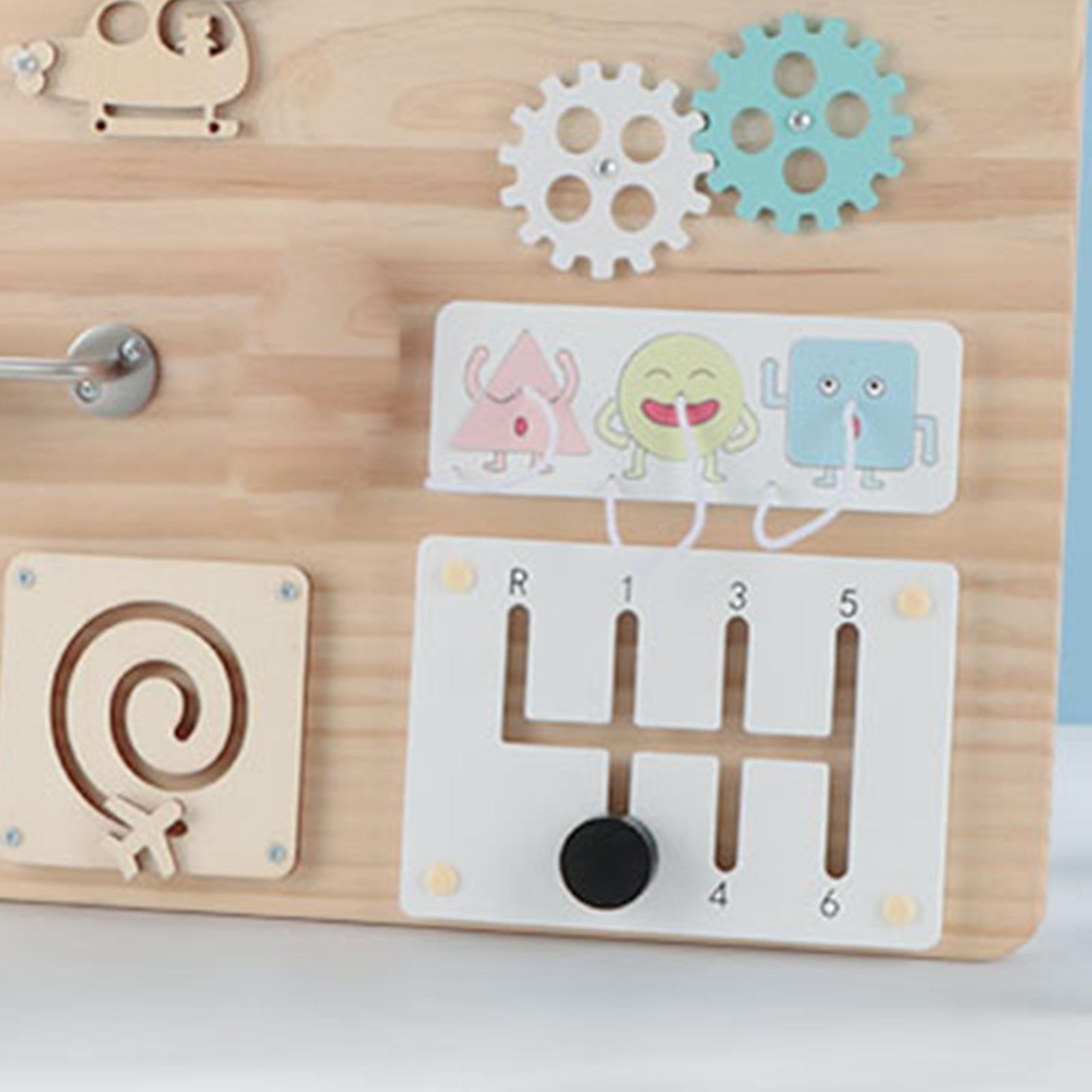 Деревянная развивающая доска ( – обзор и цена Montessori Wooden Busy Board Toddler