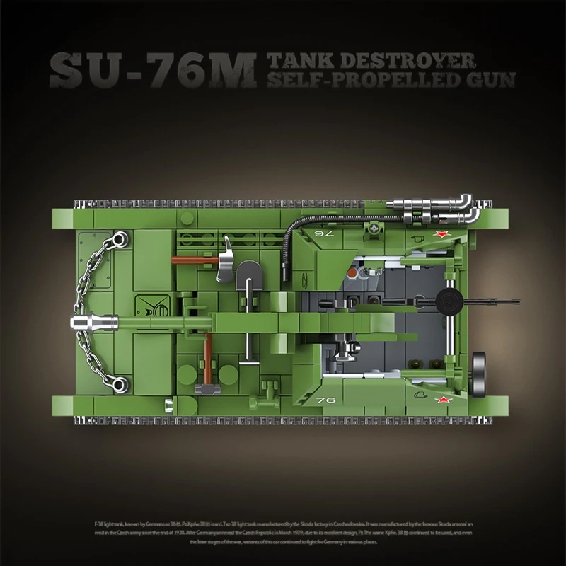 Советский танк-разрушитель СУ- – обзор и цена Lego Compatible Military Tank