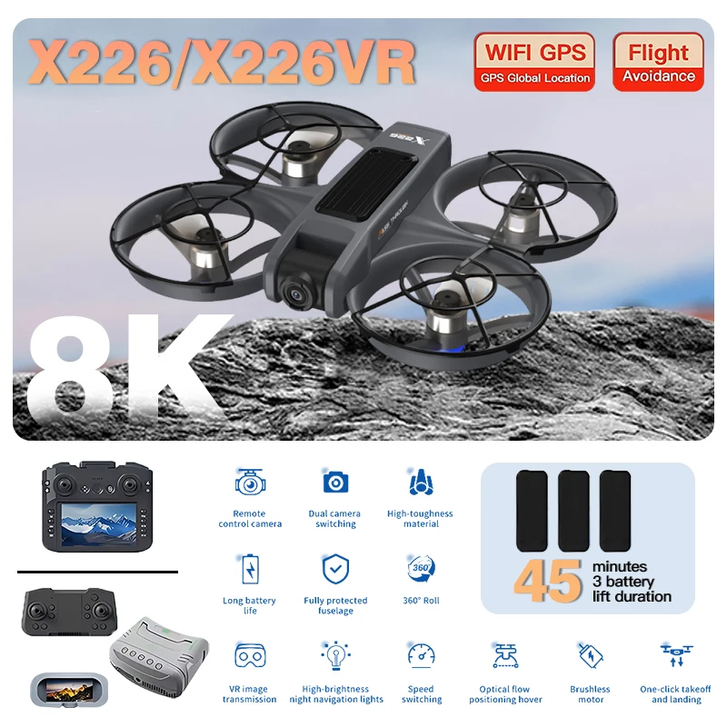 Оригинальный складной дрон X22 – обзор и цена Fpv Brushless Rc Drone 4K
