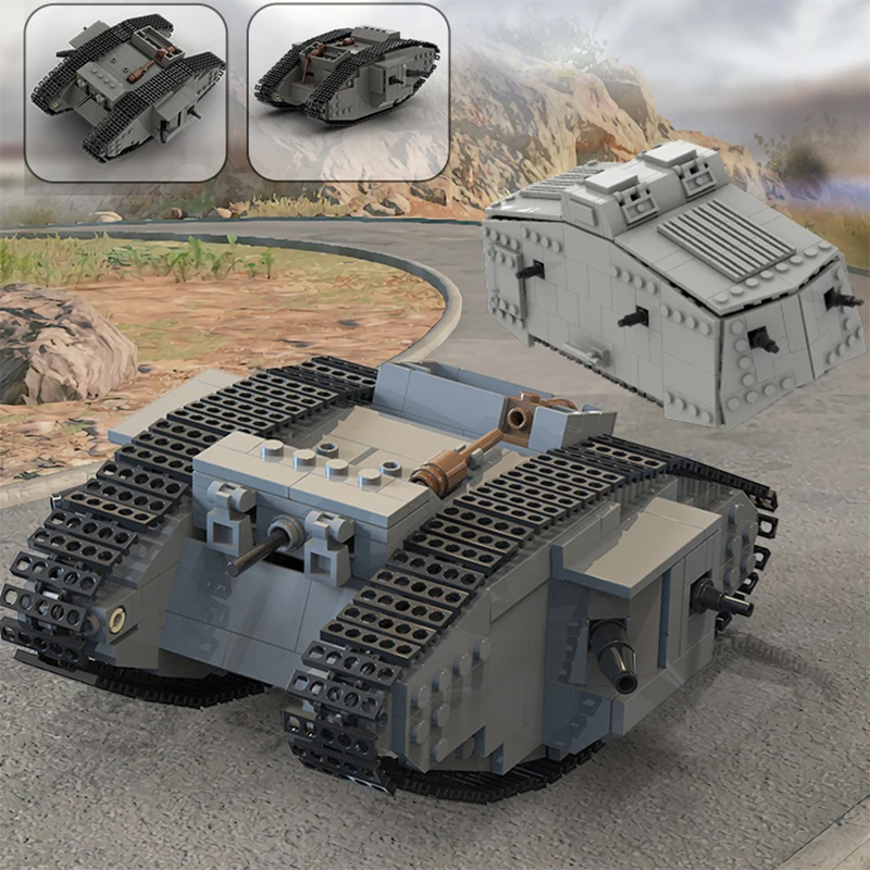 MOC WW1 Германия Военный боево – обзор и цена Lego Compatible Military Tank